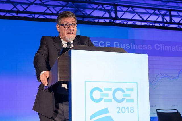 CECE President Enrico Prandini opens the CECE Congress 2018